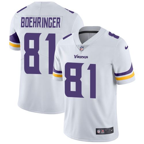 Men Minnesota Vikings #81 Moritz Bohringer Nike White Team Color Limited NFL Jersey->minnesota vikings->NFL Jersey
